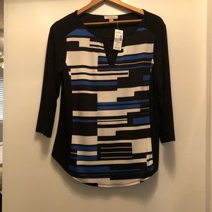 Roz&Ali 3/4 Sleeve Shirt for Work